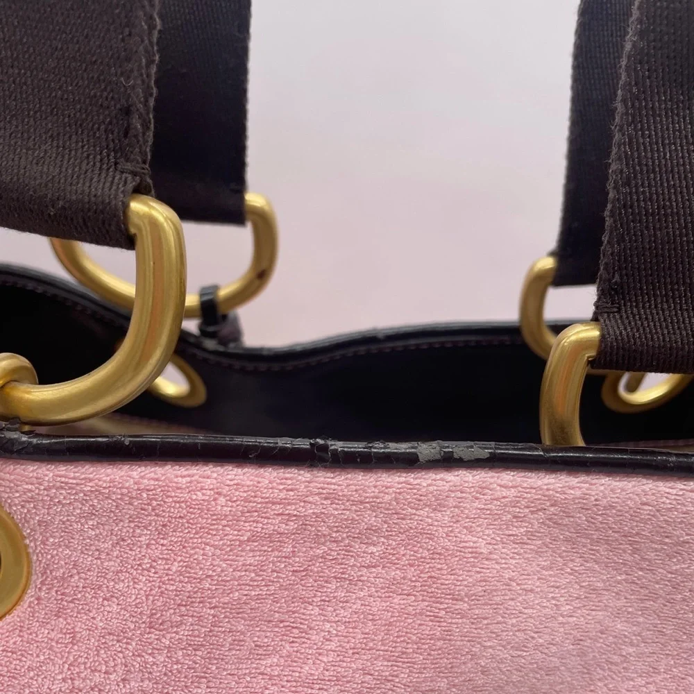 π
β¨π©·Vintage XL Juicy Couture Pink and Brown Y2K Bag - Picture 6 of 17